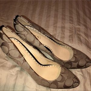 Coach Heels.  Gently used. Size 7 1/2.